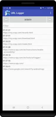 URL Logger android App screenshot 6